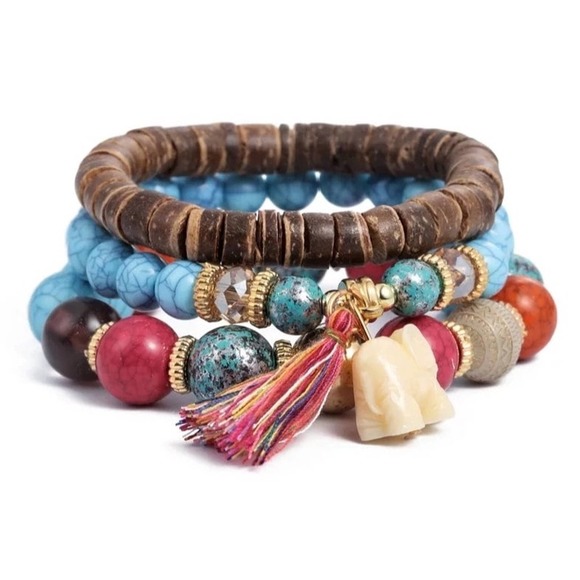 Tassel Bracelet and Bangles Jewelry set for Women - Picture 4 of 5